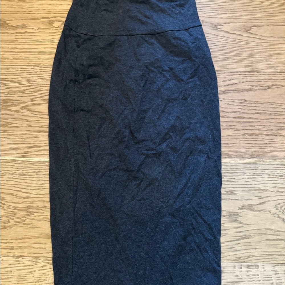 Eileen Fisher Charcoal Midi Skirt